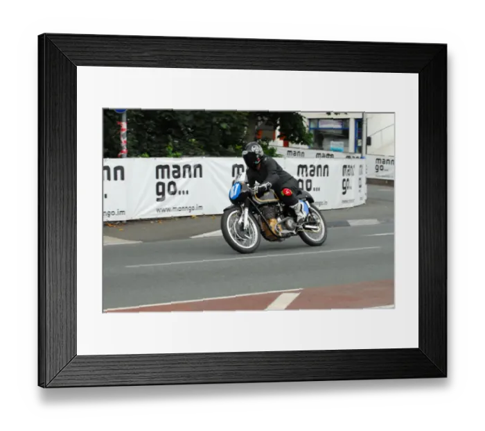 Framed Print : Kevin Miller (AJS) 2013 Classic TT Parade Lap Framed Print : Kevin Miller (AJS) 2013 Classic TT Parade Lap