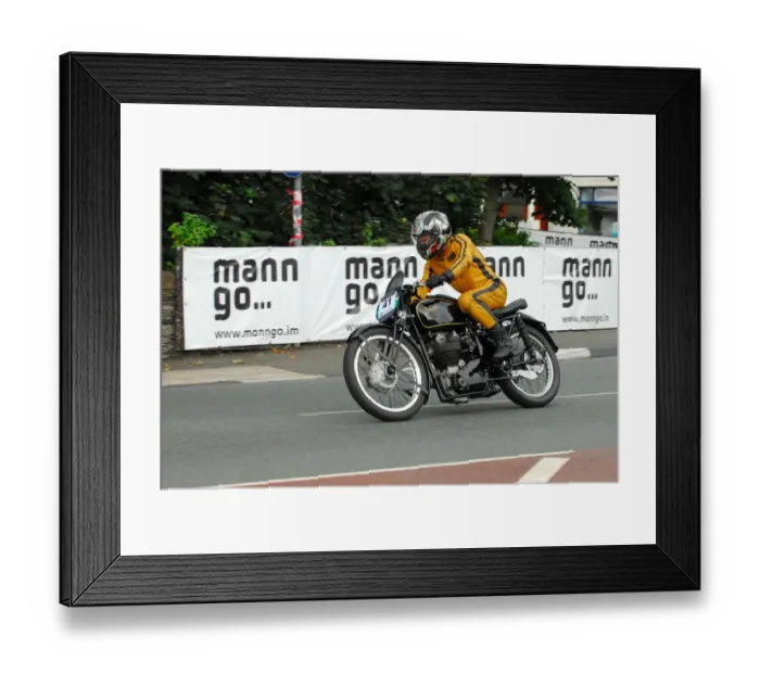 Framed Print : David Bradwell (Velocette) 2013 Classic TT Parade Lap Framed Print : David Bradwell (Velocette) 2013 Classic TT Parade Lap