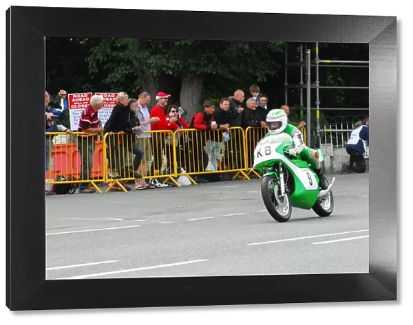 Kork Ballington (Kawasaki) 2013 Classic TT Lap of Honour