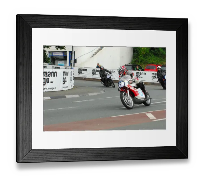Framed Print : Phil Milland (Yamaha) 2013 Classic TT Parade Lap Framed Print : Phil Milland (Yamaha) 2013 Classic TT Parade Lap