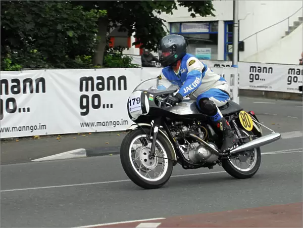 Robert Goodpaster (Triumph) 2013 Classic TT Parade Lap