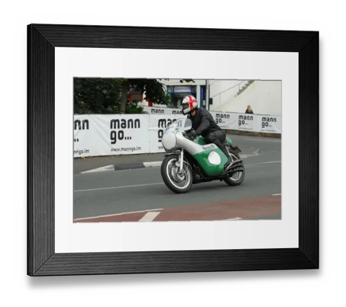 Framed Print : Robert Dalloway (Benelli) 2013 Classic TT Parade Lap Framed Print : Robert Dalloway (Benelli) 2013 Classic TT Parade Lap