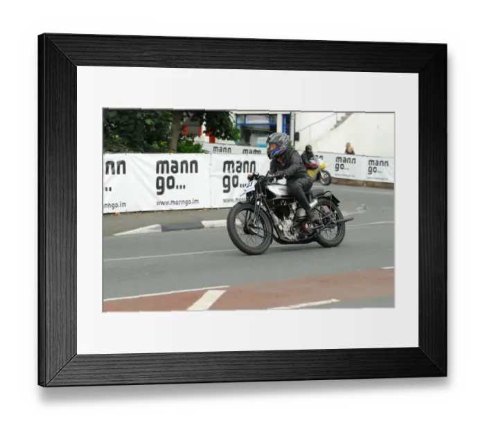 Framed Print : Philippa Wheeler (Norton) 2013 Classic TT Parade Lap Framed Print : Philippa Wheeler (Norton) 2013 Classic TT Parade Lap