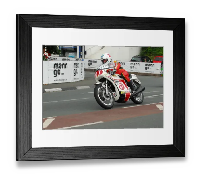 Framed Print : Mick Grant (Triumph) 2013 Classic TT Parade Lap Framed Print : Mick Grant (Triumph) 2013 Classic TT Parade Lap