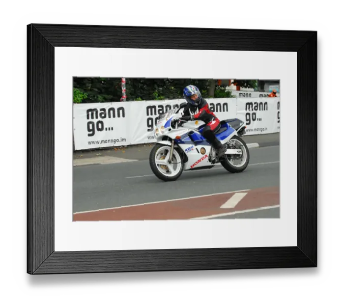 Framed Print : Justine Blackburn (Honda) 2013 Classic TT Parade Lap Framed Print : Justine Blackburn (Honda) 2013 Classic TT Parade Lap