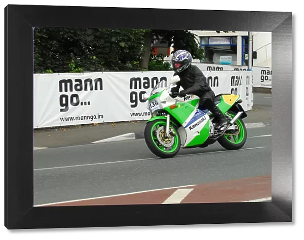 Dirk Voelkner (Kawasaki) 2013 Classic TT Parade Lap