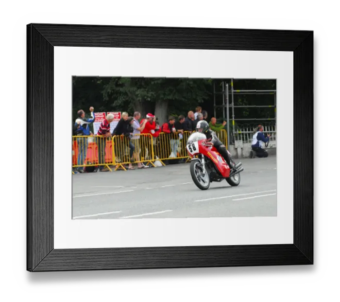 Framed Print : Martin Powell (Honda) 2013 Classic TT Lap of Honour Framed Print : Martin Powell (Honda) 2013 Classic TT Lap of Honour