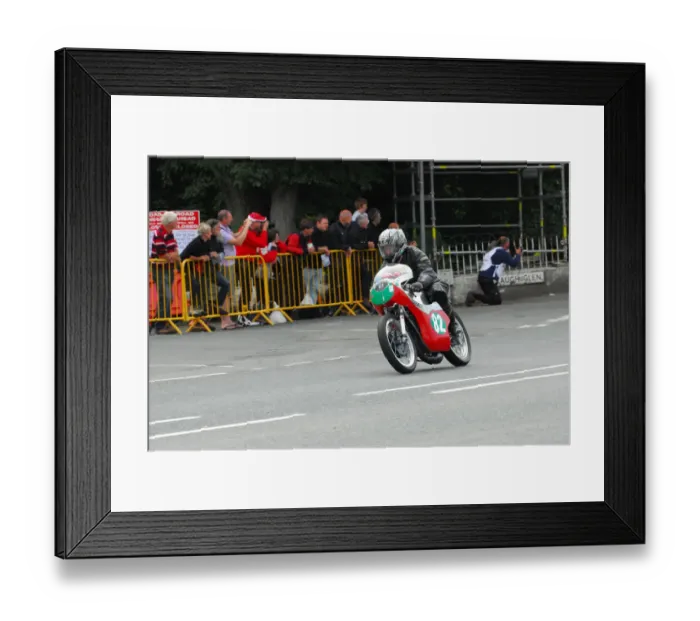 Framed Print : John Holt (DMW) 2013 Classic TT Lap of Honour Framed Print : John Holt (DMW) 2013 Classic TT Lap of Honour