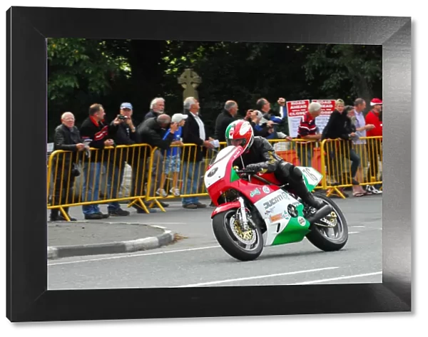 Kenny Hinck (Ducati) 2013 Classic TT Lap of Honour