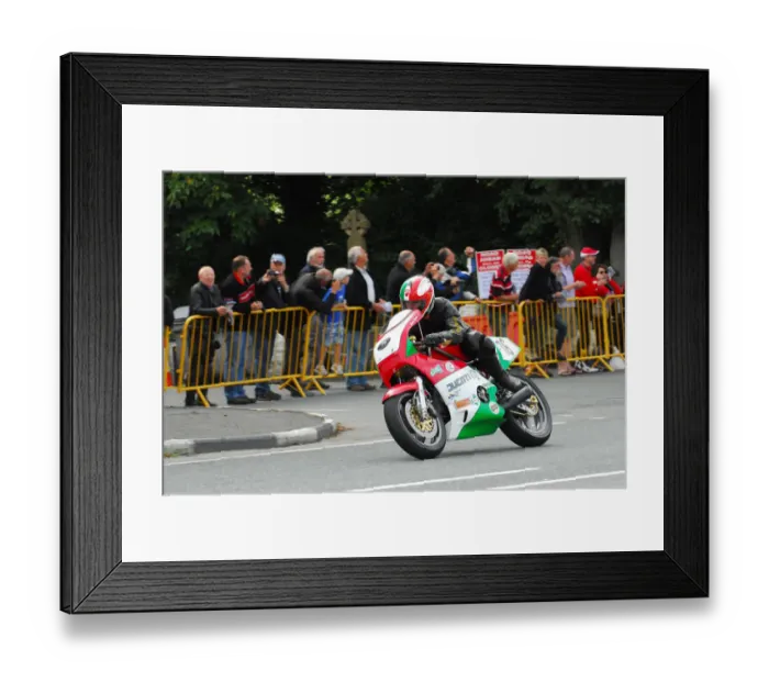 Framed Print : Kenny Hinck (Ducati) 2013 Classic TT Lap of Honour Framed Print : Kenny Hinck (Ducati) 2013 Classic TT Lap of Honour