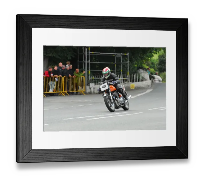 Framed Print : Alan Corlett (Laverda) 2013 Classic TT Lap of Honour Framed Print : Alan Corlett (Laverda) 2013 Classic TT Lap of Honour