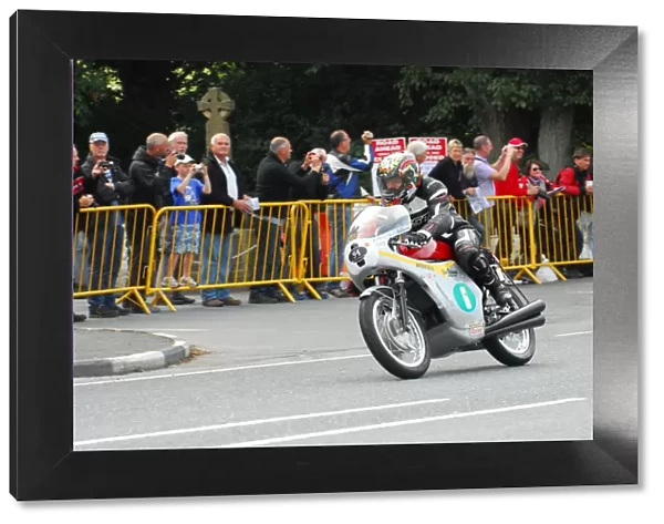 Billy Bamber (Honda) 2013 Classic TT Lap of Honour