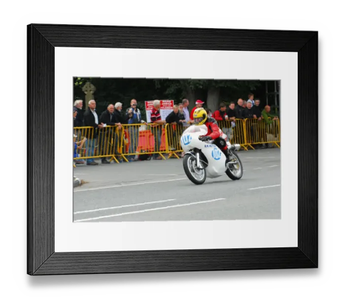 Framed Print : Eric Ammann (Seeley 7R) 2013 Classic TT Lap of Honour Framed Print : Eric Ammann (Seeley 7R) 2013 Classic TT Lap of Honour