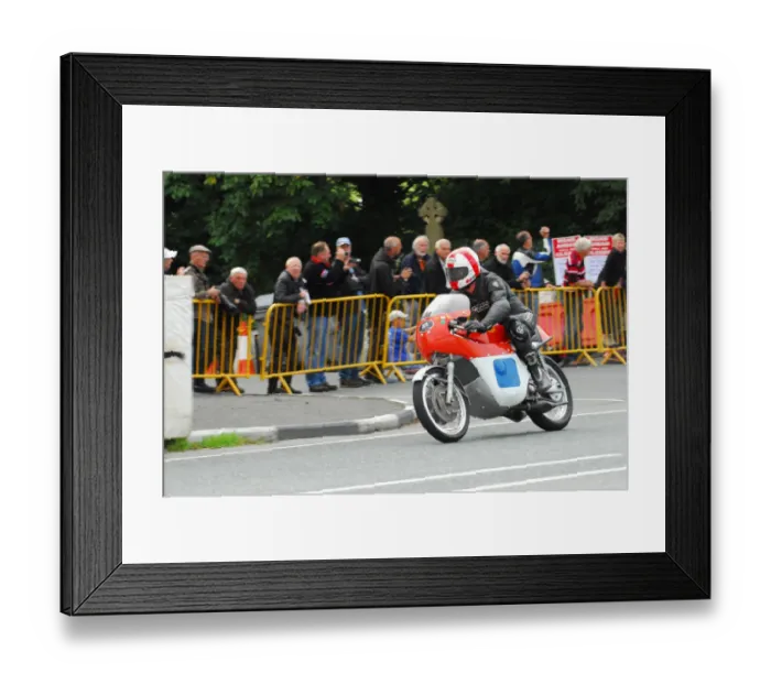 Framed Print : Ian Millard (Jawa) 2013 Classic TT Lap of Honour Framed Print : Ian Millard (Jawa) 2013 Classic TT Lap of Honour