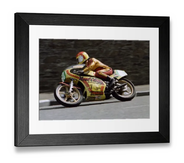 Framed Print : Noel Clegg (Yamaha) 1979 Junior TT