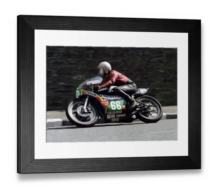 Framed Print : Tom Loughridge (Yamaha) 1979 Junior TT