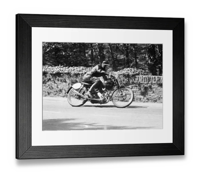 Framed Print : Harold Hartley (Rudge) 1951 Lightweight TT Framed Print : Harold Hartley (Rudge) 1951 Lightweight TT