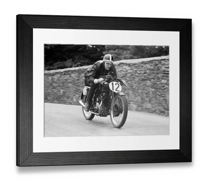 Framed Print : Harold Hartley (Rudge) 1952 Lightweight TT Framed Print : Harold Hartley (Rudge) 1952 Lightweight TT