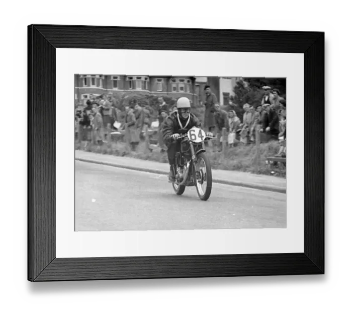 Framed Print : Peter Bagshaw (Matchless) 1950 Junior Clubman TT Framed Print : Peter Bagshaw (Matchless) 1950 Junior Clubman TT