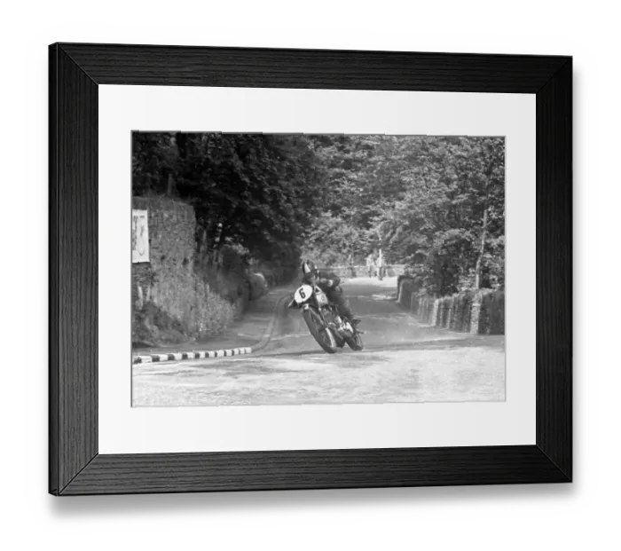 Framed Print : Gerald Brown (BSA) 1951 Junior Clubman TT Framed Print : Gerald Brown (BSA) 1951 Junior Clubman TT