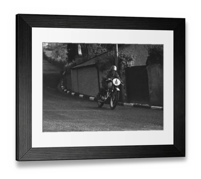Framed Print : P J Price (BSA) 1950 Junior Clubman TT Framed Print : P J Price (BSA) 1950 Junior Clubman TT