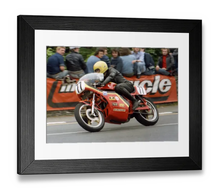 Framed Print : Dick Linton (P&M Kawasaki) 1979 Classic TT