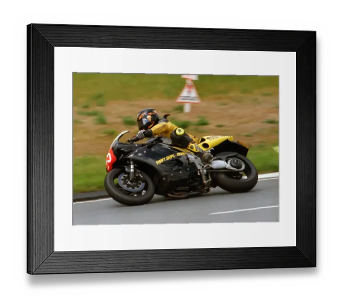Framed Print : Glyn Jones (Triumph) 1999 Production TT Framed Print : Glyn Jones (Triumph) 1999 Production TT