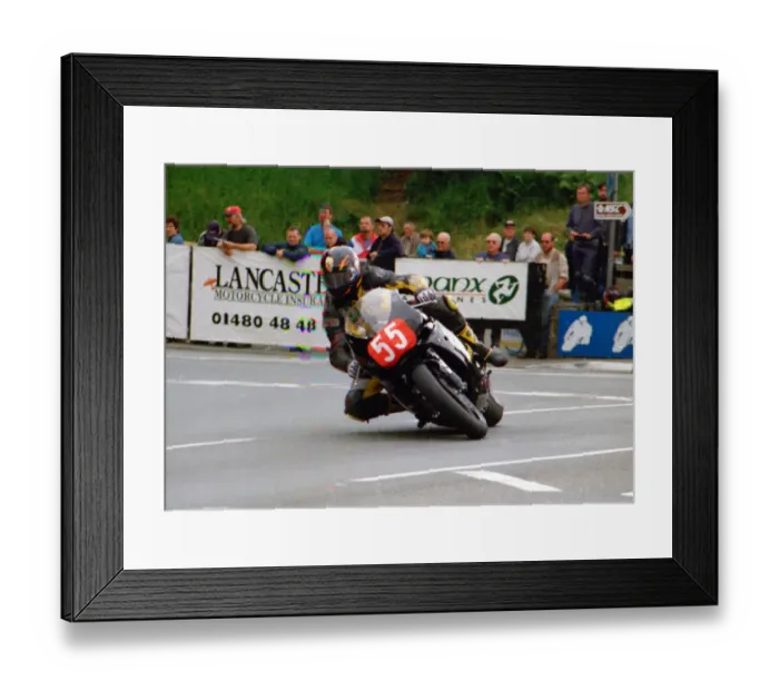 Framed Print : Glyn Jones (Triumph) 1999 Production TT Framed Print : Glyn Jones (Triumph) 1999 Production TT