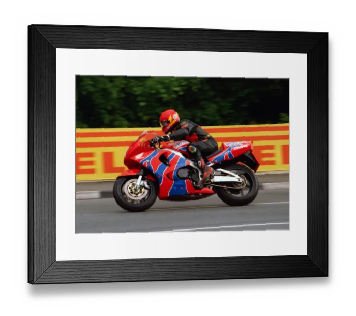 Framed Print : Garry Linham (Honda) 1999 Production TT Framed Print : Garry Linham (Honda) 1999 Production TT