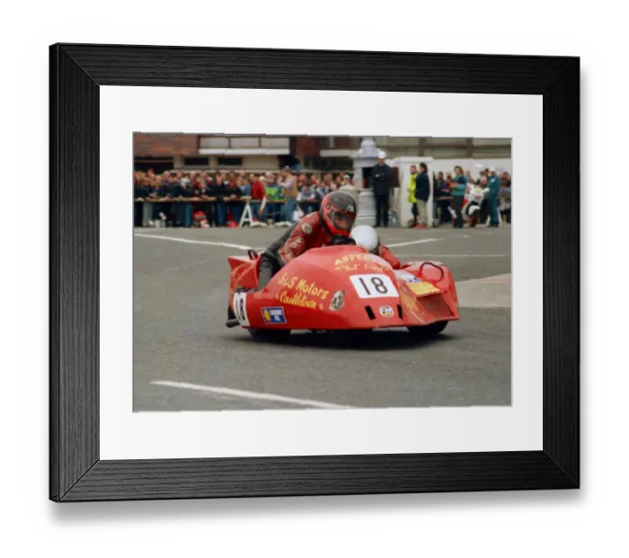 Framed Print : Artie Oates & J Gibbard (Yamaha) 1988 Sidecar TT Framed Print : Artie Oates & J Gibbard (Yamaha) 1988 Sidecar TT