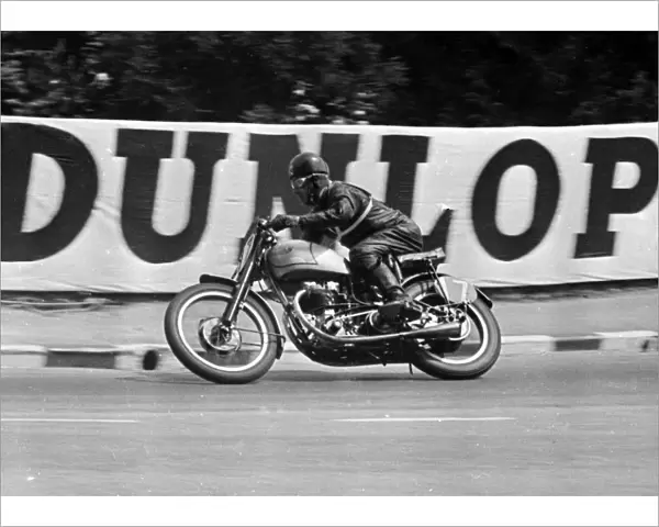 Tommy McEwan (Triumph) 1950 Junior TT