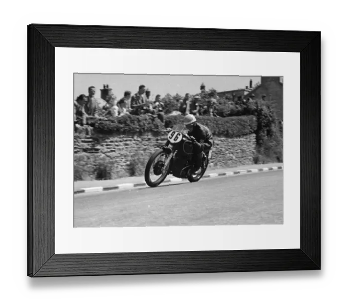 Framed Print : Syd Lawton (AJS) 1950 Senior TT Framed Print : Syd Lawton (AJS) 1950 Senior TT