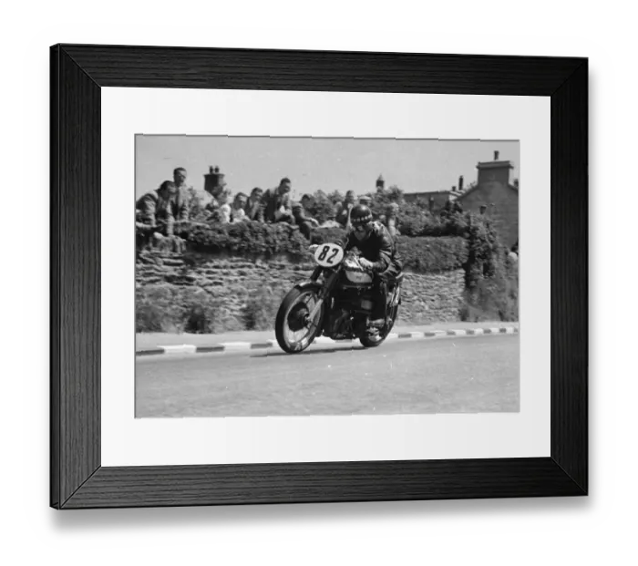 Framed Print : Tommy Wood (Norton) 1950 Senior TT Framed Print : Tommy Wood (Norton) 1950 Senior TT