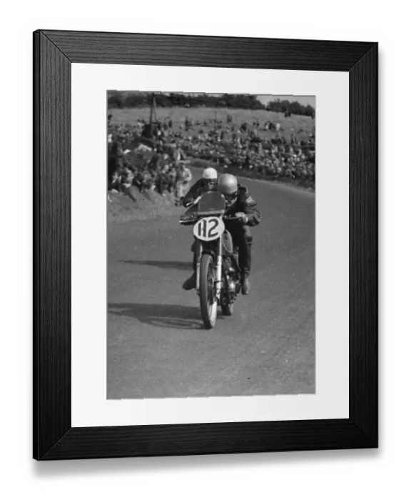 Framed Print : Frank Cope (AJS) 1950 Lightweight Ulster Grand Prix Framed Print : Frank Cope (AJS) 1950 Lightweight Ulster Grand Prix