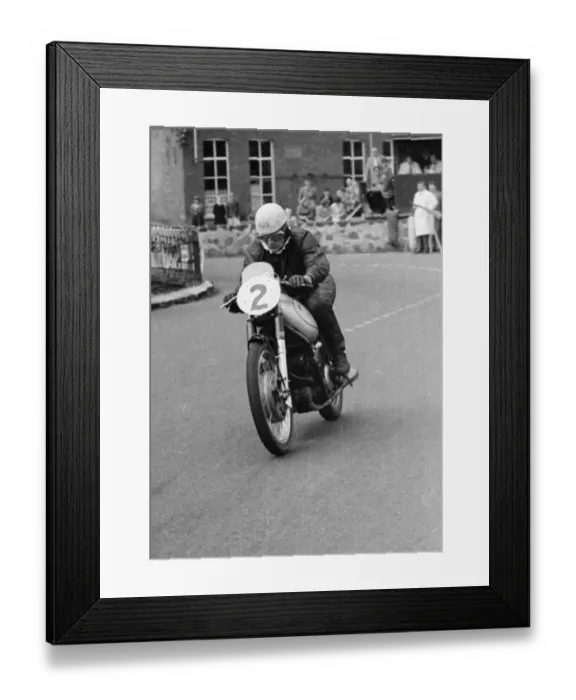 Framed Print : Ted Frend (AJS) 1950 Senior Ulster Grand Prix Framed Print : Ted Frend (AJS) 1950 Senior Ulster Grand Prix