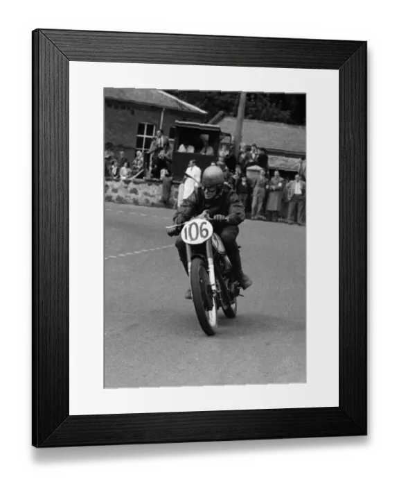 Framed Print : Wilmot Evans (Ace-AJS) 1950 Lightweight Ulster Grand Prix Framed Print : Wilmot Evans (Ace-AJS) 1950 Lightweight Ulster Grand Prix