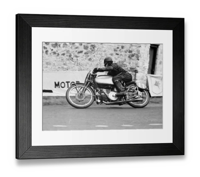 Framed Print : Maurice Cann (Guzzi) 1951 Lightweight Ulster Grand Prix Framed Print : Maurice Cann (Guzzi) 1951 Lightweight Ulster Grand Prix
