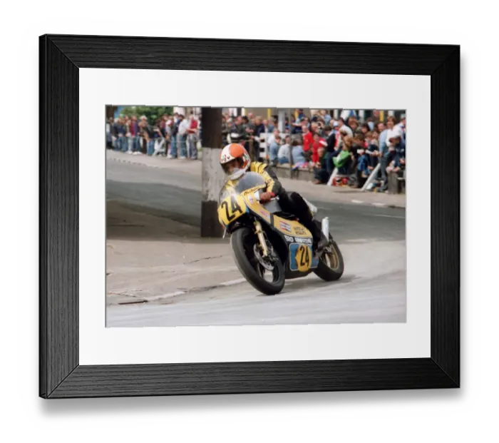 Framed Print : Chas Mortimer (Bartol) 1984 Senior TT