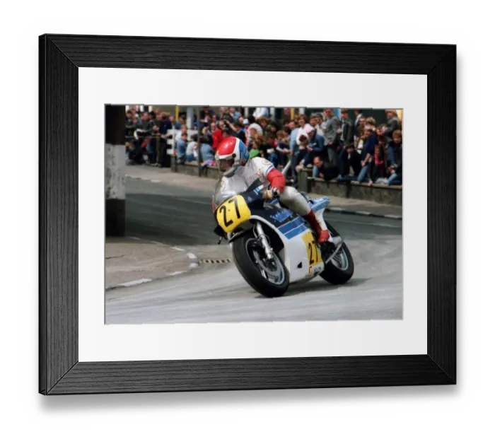 Framed Print : Malcolm Lucas (Suzuki) 1984 Senior TT