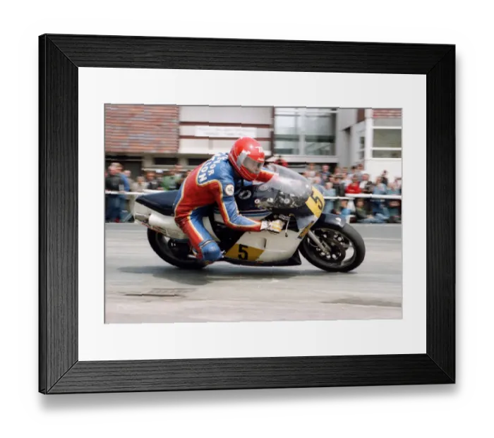 Framed Print : Trevor Nation (Suzuki) 1984 Senior TT Framed Print : Trevor Nation (Suzuki) 1984 Senior TT
