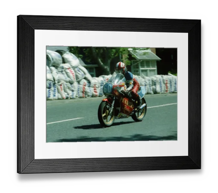 Framed Print : Gordon Grigor (Yamaha) 1982 Junior TT Framed Print : Gordon Grigor (Yamaha) 1982 Junior TT