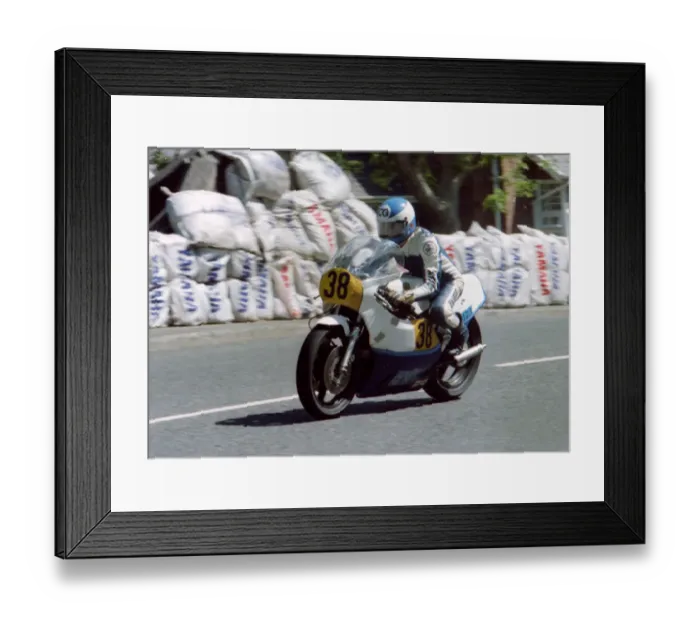 Framed Print : Chris Grose (Yamaha) 1982 Senior TT