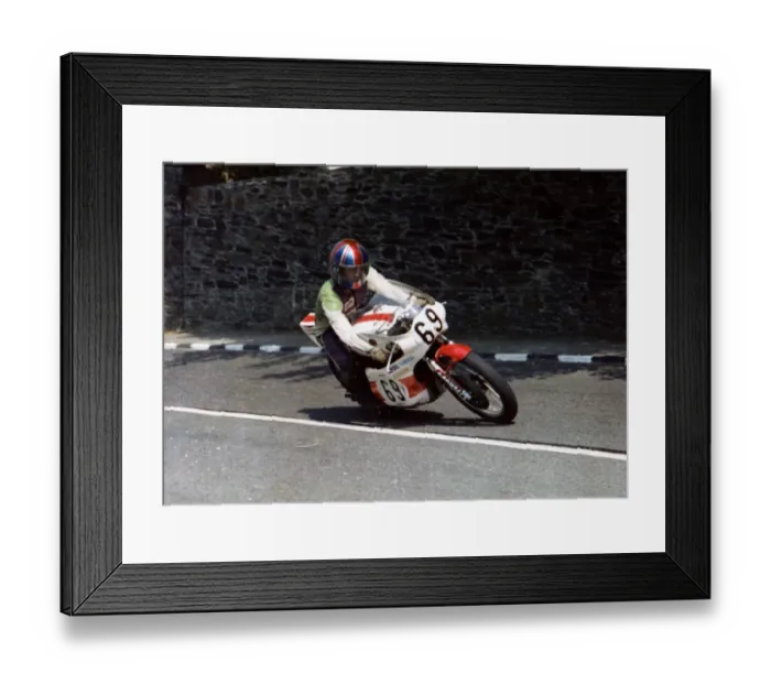 Framed Print : Doug Lunn (Aldridge Yamaha) 1978 Classic TT