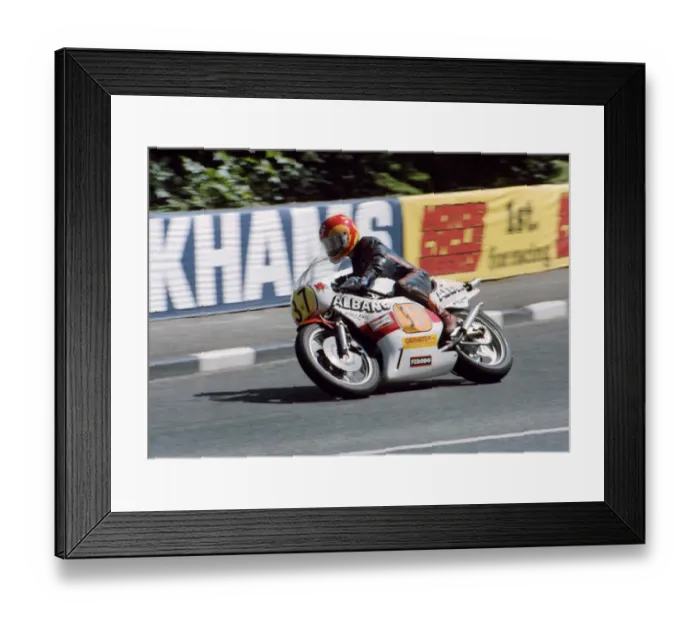 Framed Print : Courtney Junk (Yamaha) 1982 Senior TT Framed Print : Courtney Junk (Yamaha) 1982 Senior TT