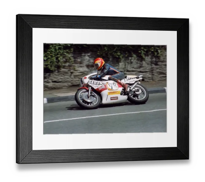 Framed Print : Courtney Junk (Yamaha) 1982 Classic TT Framed Print : Courtney Junk (Yamaha) 1982 Classic TT