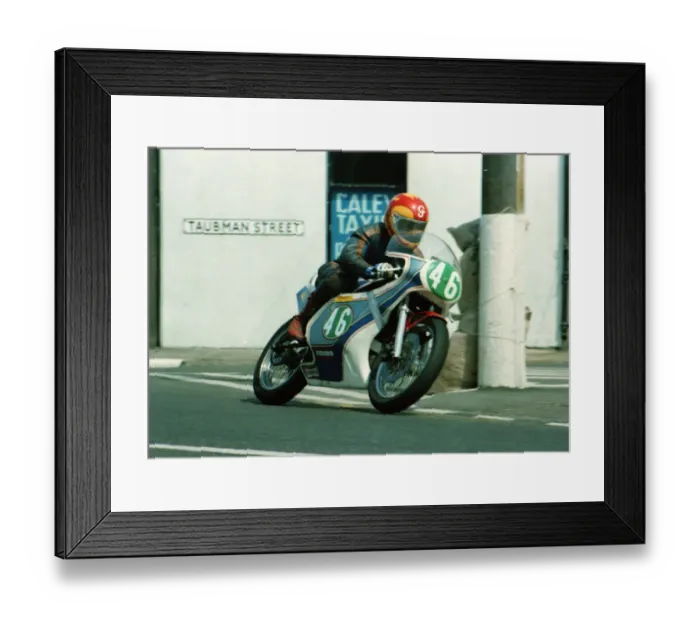 Framed Print : Courtney Junk (Spondon Rotax) 1982 Junior TT Framed Print : Courtney Junk (Spondon Rotax) 1982 Junior TT