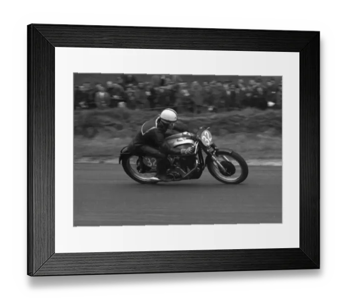 Framed Print : John Surtees (Norton) 1955 Silverstone Framed Print : John Surtees (Norton) 1955 Silverstone
