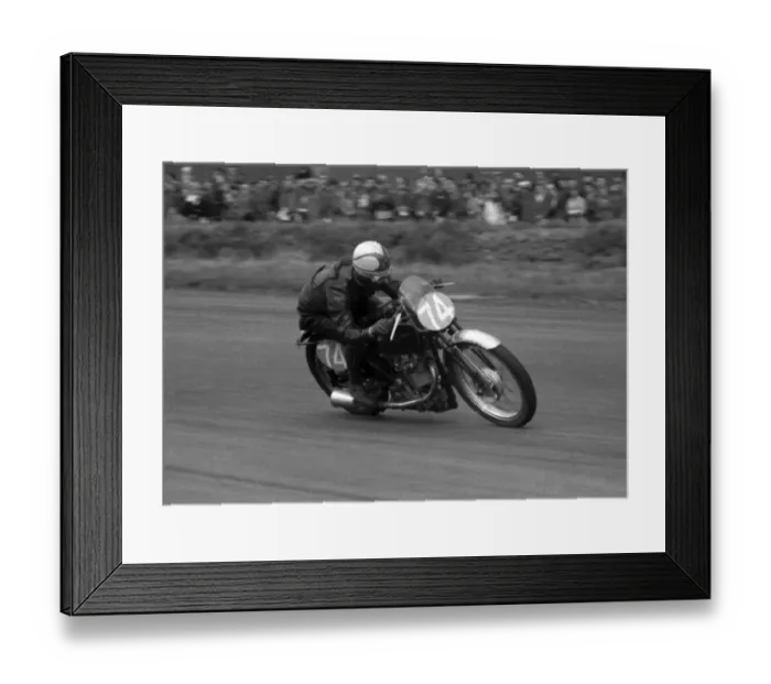 Framed Print : Harry Pearce (Velocette) 1955 Silverstone Framed Print : Harry Pearce (Velocette) 1955 Silverstone