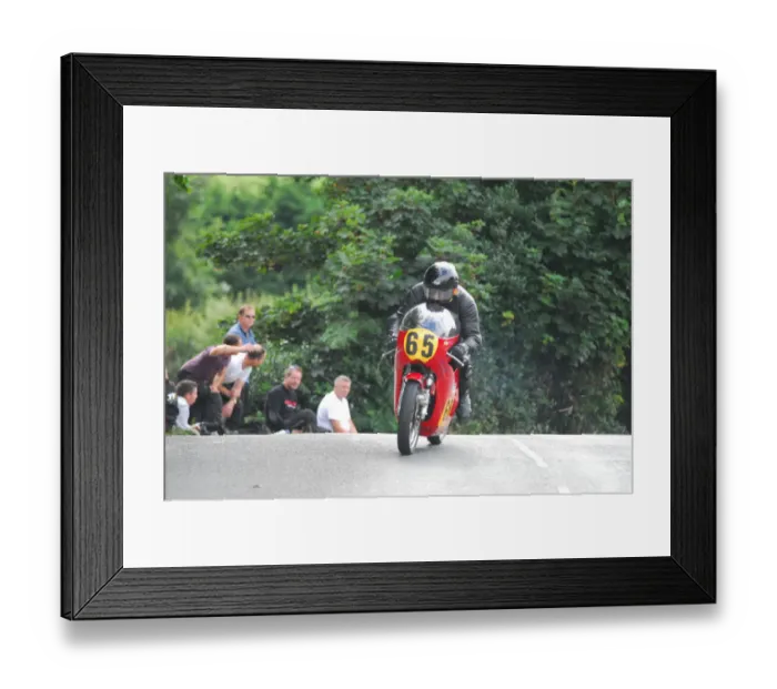 Framed Print : Andy Wilson (Honda Drixton) 2015 Senior Classic TT