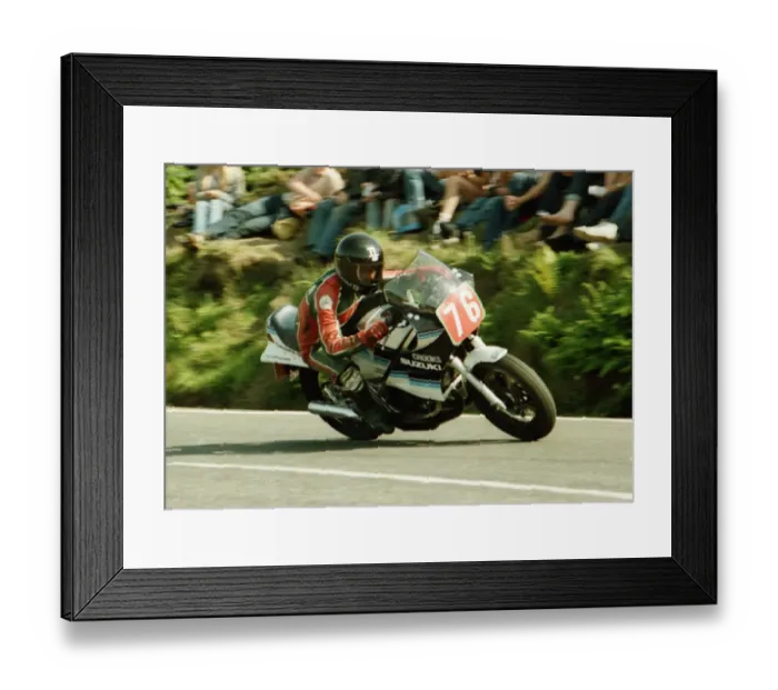Framed Print : Ian Lougher (Suzuki) 1984 Production TT Framed Print : Ian Lougher (Suzuki) 1984 Production TT